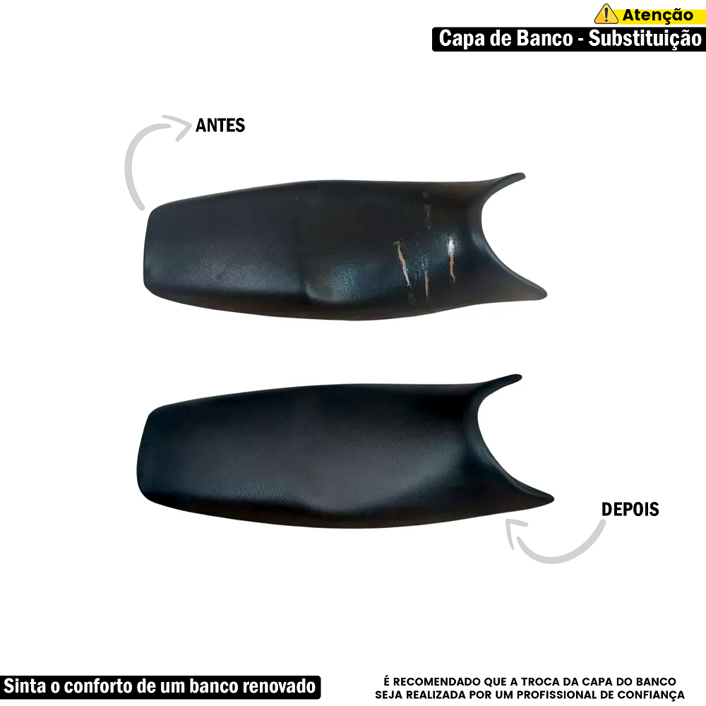Capa de Banco Motocicleta Honda Titan 150 Cg 2004 A 2008 - Imagem 4