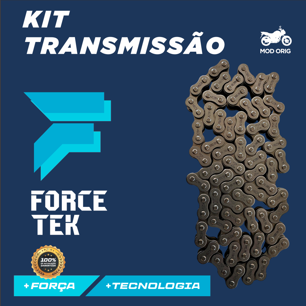 Kit Transmissão Motocicleta Honda CG Titan 160 - Aço 1045 - Imagem 9