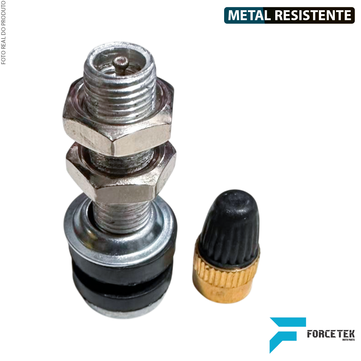 20 Unid Válvulas Metálicas Roda Liga Pneus Sem Câmara - Motocicletas - Imagem 5